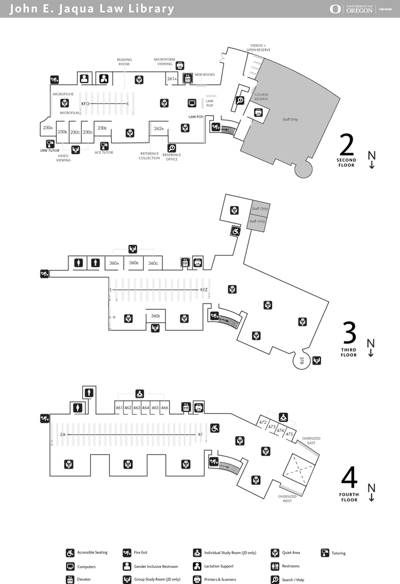 Law Library Floor Maps