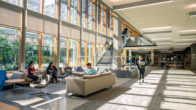 Interior of Price Science Commons Library