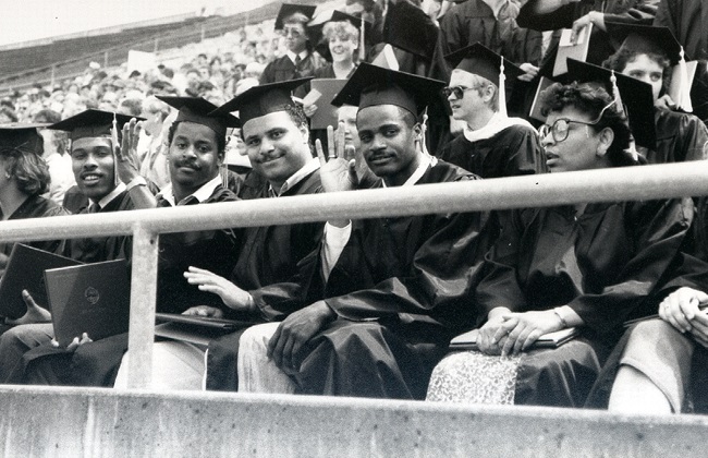 View of graduating students.