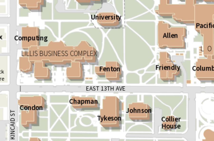 Map of the mathematics library.