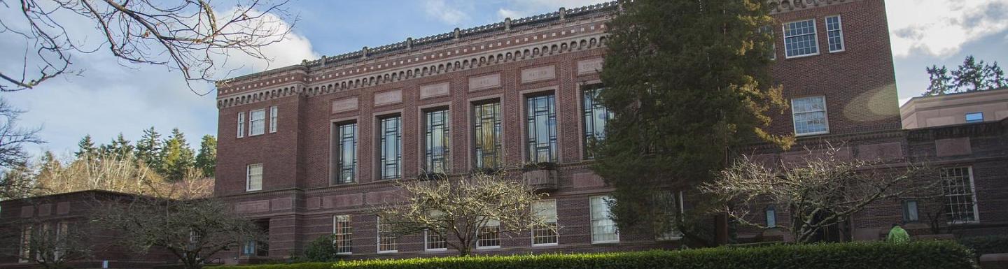 Exterior view of Knight Library