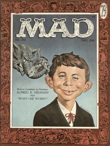 Cover image of Mad Magazine #30, from the Doug Gilford Collection in SCUA
